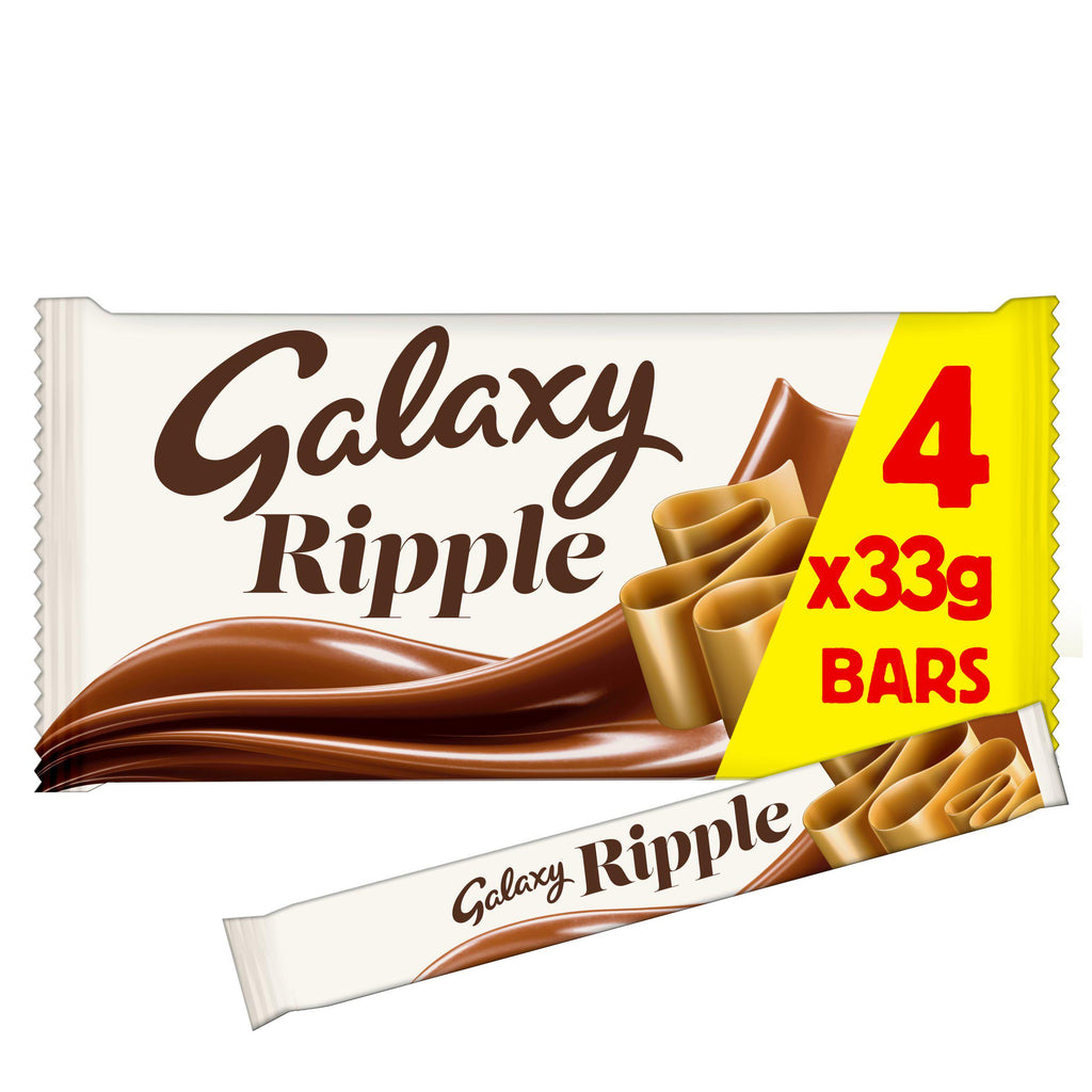 Galaxy Ripple Chocolate Bars Multipack 4x33g