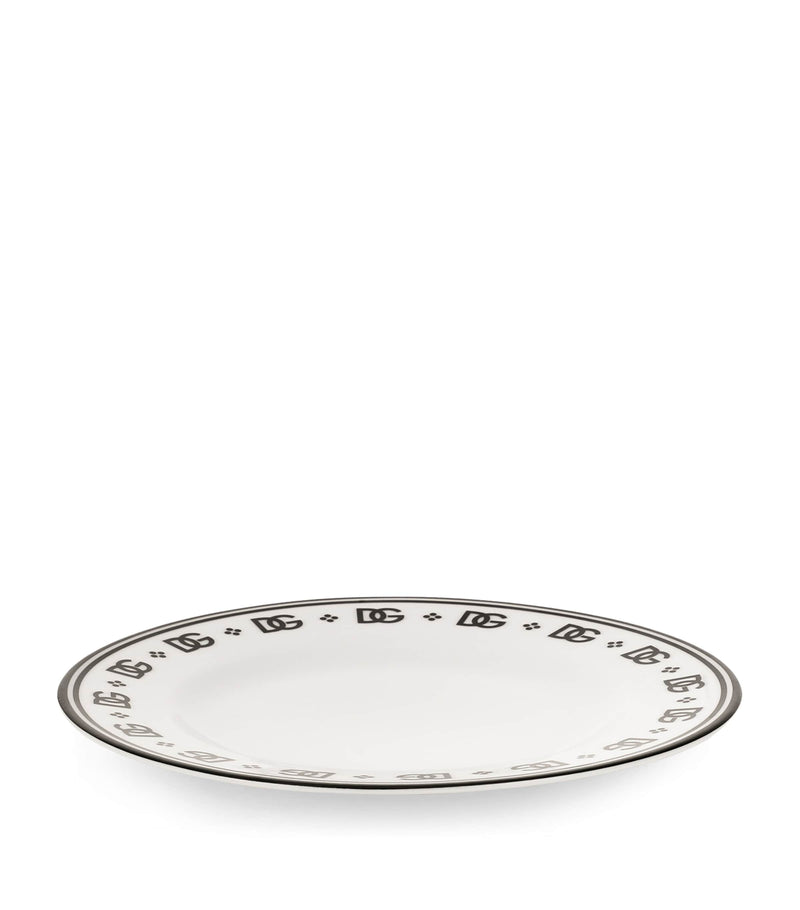 Dolce&Gabbana DG Logo porcelain plates 21cm - British product