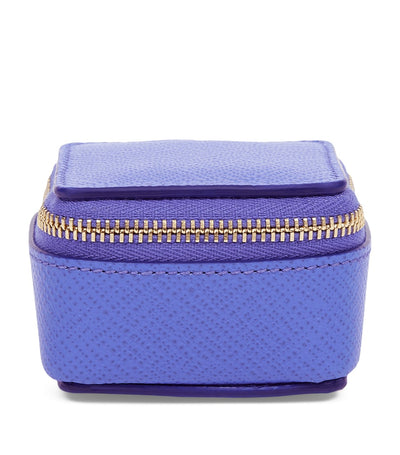 Smythson Small Panama Leather Trinket Case Jewellery Box