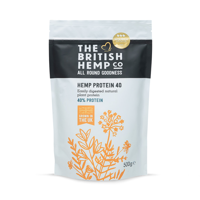 British Hemp Co hemp protein powder 40% 500g - British product