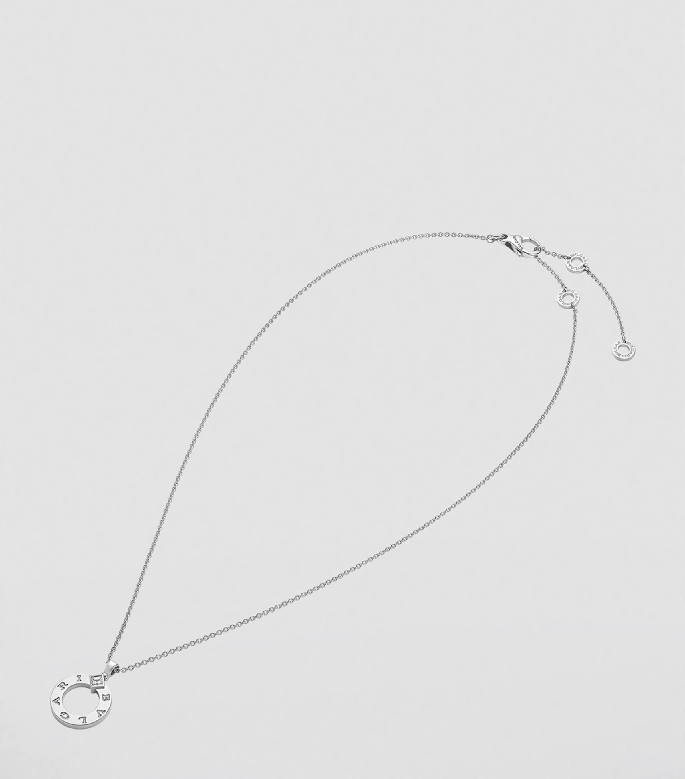 Bvlgari white gold and diamond necklace (British brand)