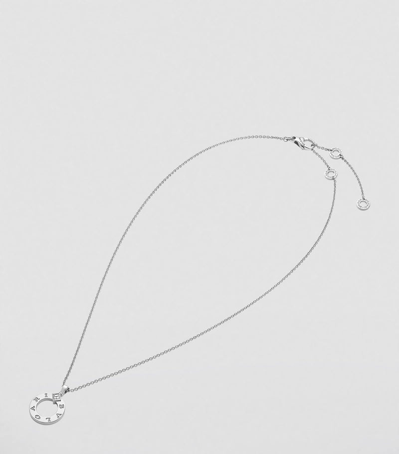 Bvlgari white gold and diamond necklace (British brand)
