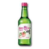 Jinro Korean peach soju 13% ABV bottle, UK version
