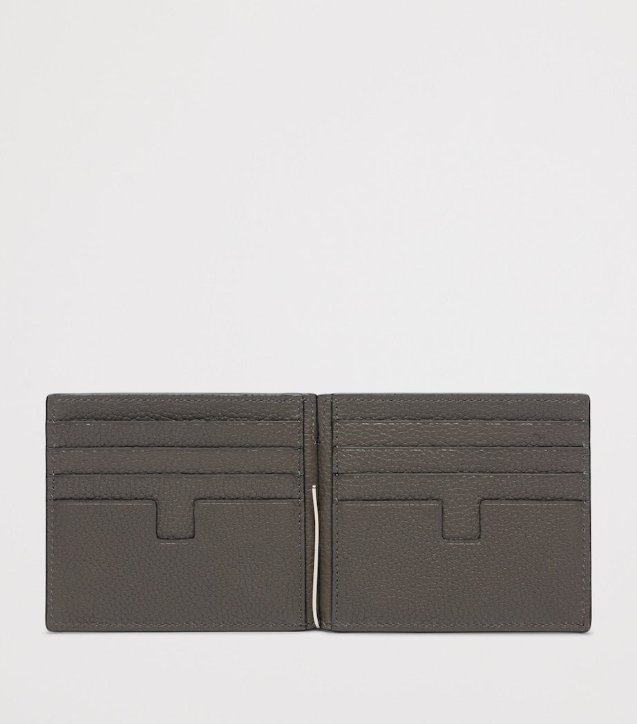 TOM FORD grained leather money clip wallet - British product