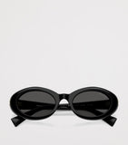 Miu Miu oval wrap-around sunglasses (British brand)