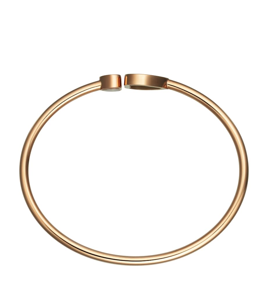 Chopard Happy Hearts bangle rose gold diamond, imported from the UK