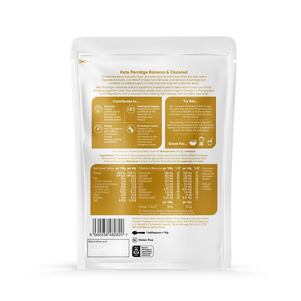 Naturya Keto Porridge Banana & Coconut 300g GOODS Superdrug   