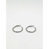 SVNX twisted hoop earrings in silver - British product