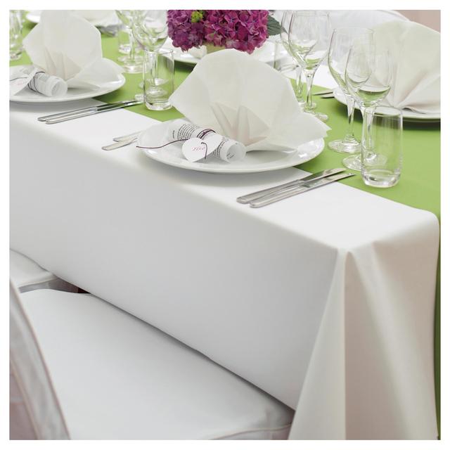 White Dunicel Table Cover 118x180cm Tableware & Kitchen Accessories M&S   