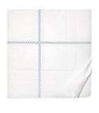 King Size Bedspread with Synthetic Filling and Embroidered Braid Motif