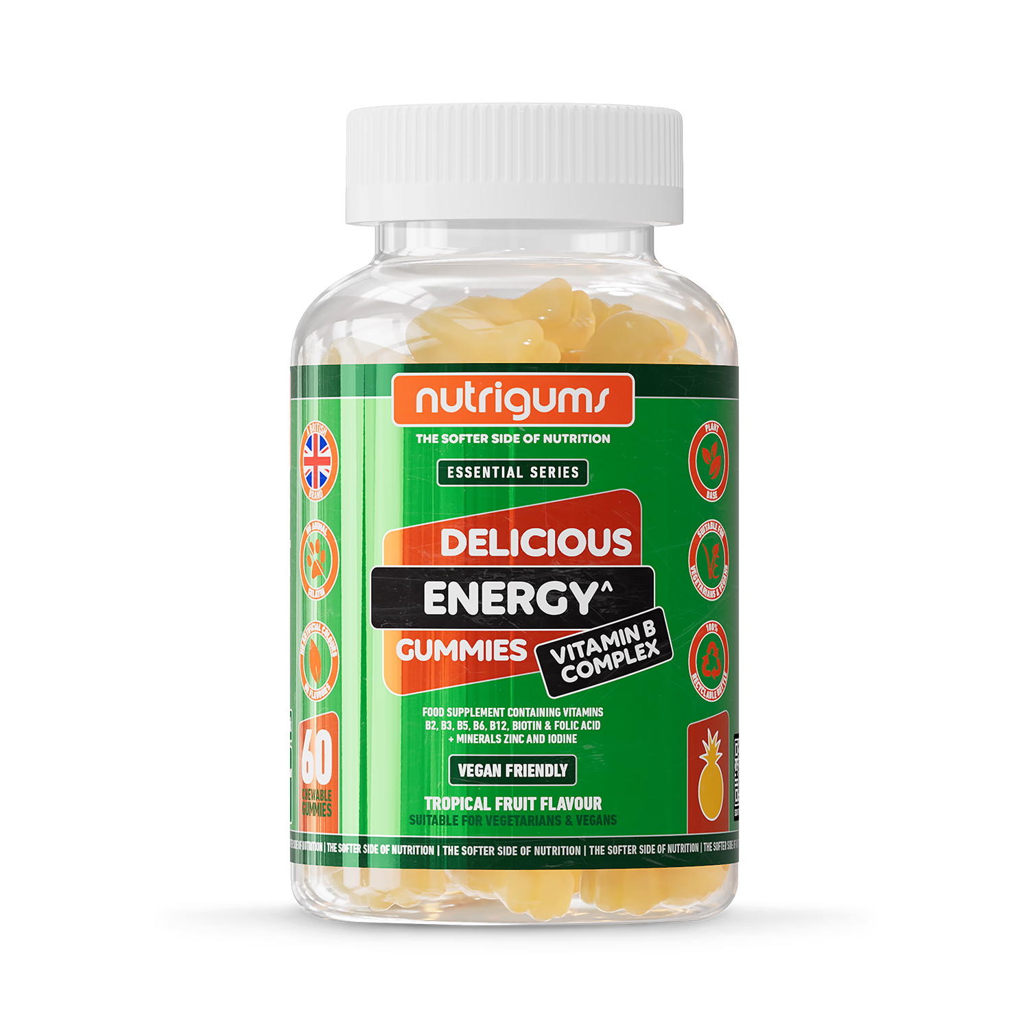Nutrigums Vitamin B Complex gummies 60-count, UK version