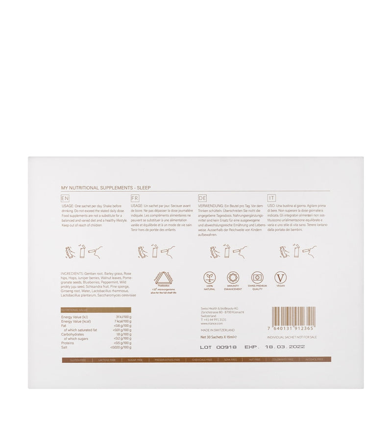 NIANCE GENR8 BIOTIC sleep nutritional supplement, imported from the UK