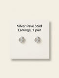 Vivienne Westwood Orb earrings platinum-plated brass cubic zirconia, imported from the UK