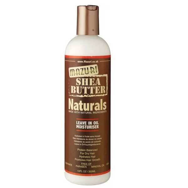 Mazuri Naturals Shea Butter Leave In Moisturizer, imported from the UK