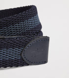 Paul & Shark reversible belt cotton-leather woven 2.5cm, UK version