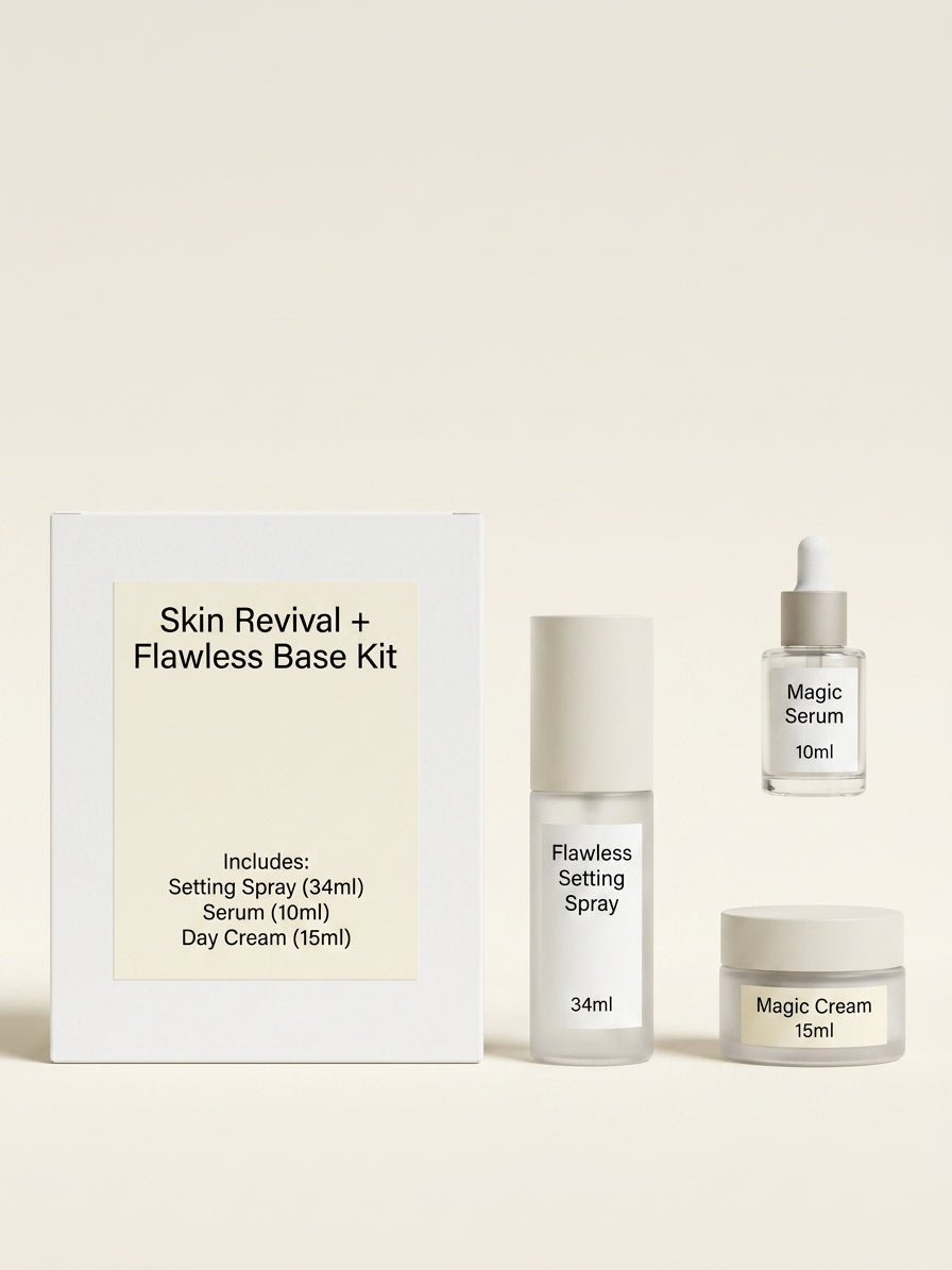 Charlotte Tilbury Immediate Skin Revival + Flawless Base Kit Skincare Gift Set