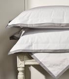 Celso De Lemos Super King flat sheet with contrasting trim, 270cm x 300cm - British product
