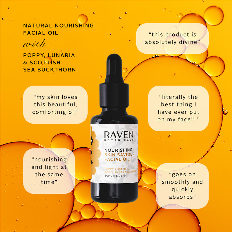 Raven Botanicals Skin Saviour facial oil 30ml - British product