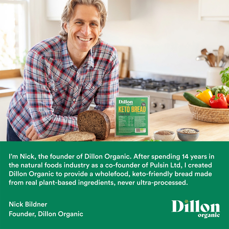 Dillon Organic Chia Flax Keto Bread 250g - British product