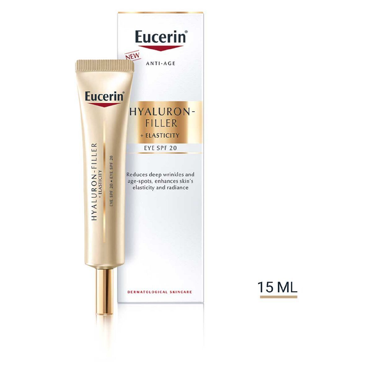 Eucerin Hyaluron-Filler + Elasticity Anti-Ageing Eye Cream SPF20 15ml GOODS Boots   