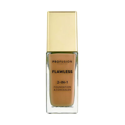 Superdrug Profusion Cosmetics Flawless 2-in-1 Foundation and Concealer Deep Bronze- Buy online at McGrocer