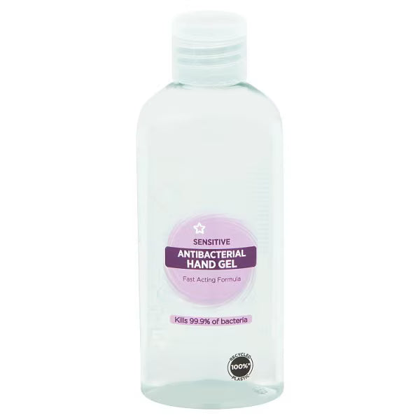 Superdrug Sensitive Antibacterial Hand Sanitizer Gel 100ml (British brand)