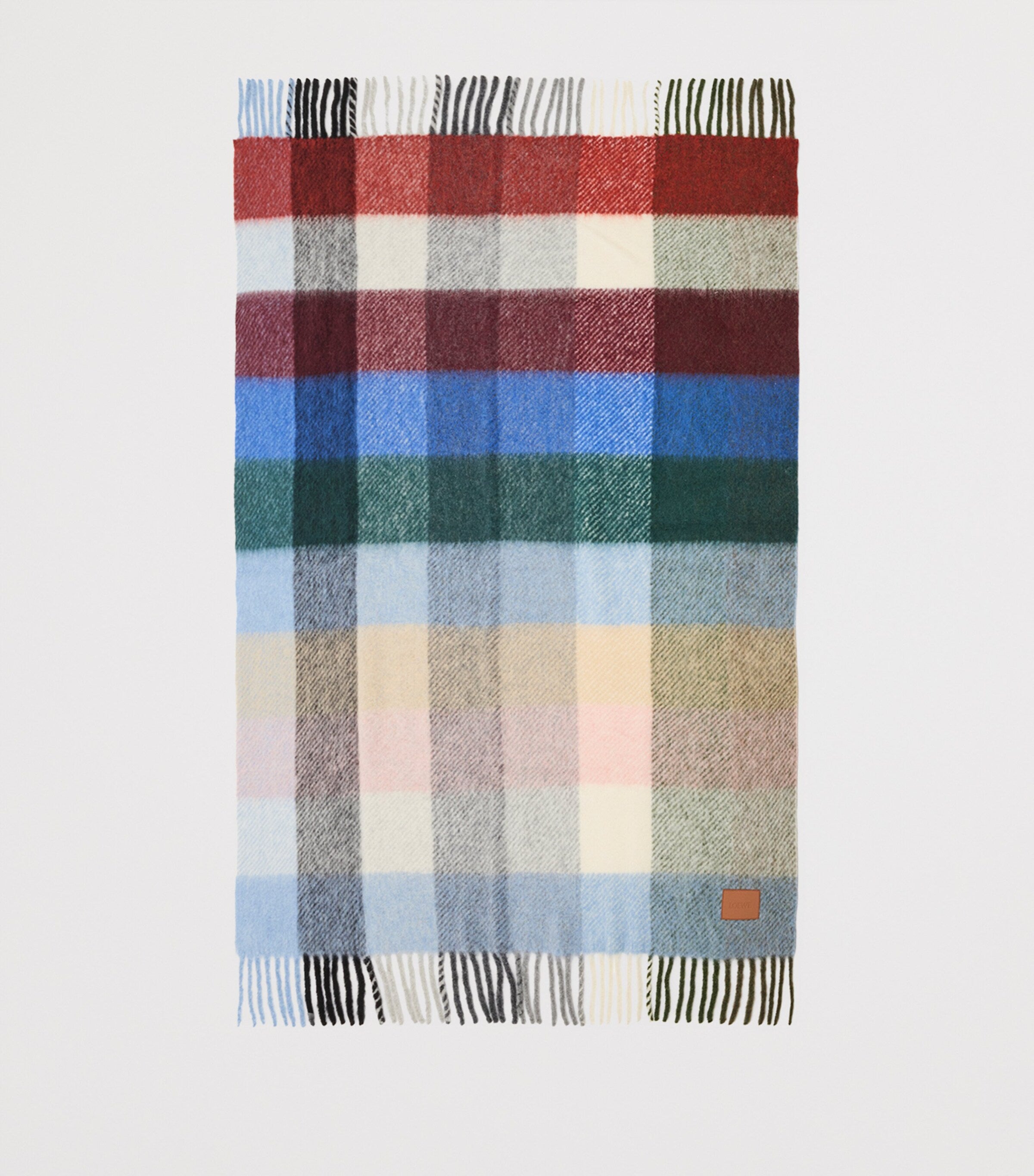 LOEWE Alpaca-Blend Check Blanket 182cm x 140cm, UK version