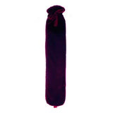 Aroma Home long hot water bottle red faux fur, UK version