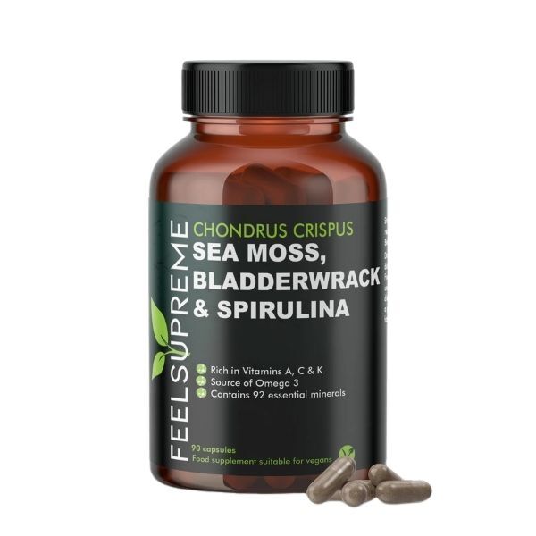 Feel Supreme sea moss supplement 90 capsules (British brand)