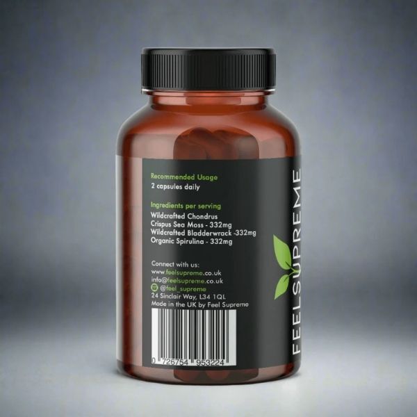 Feel Supreme sea moss supplement 90 capsules (British brand)