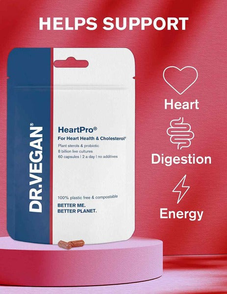 DR.VEGAN HeartPro heart health supplement 30 day supply - British product