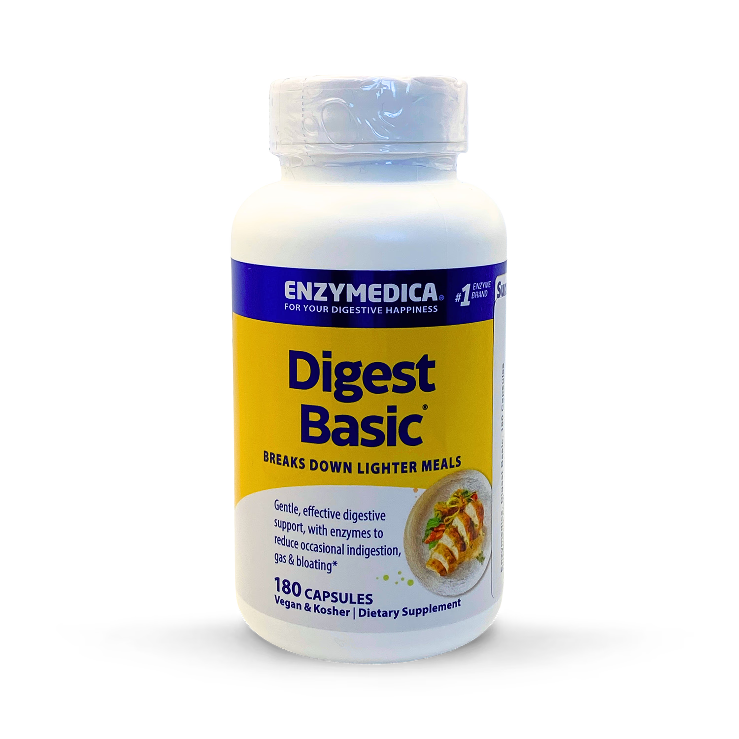 Enzymedica Digest Basic enzyme supplement 180 capsules, imported from the UK