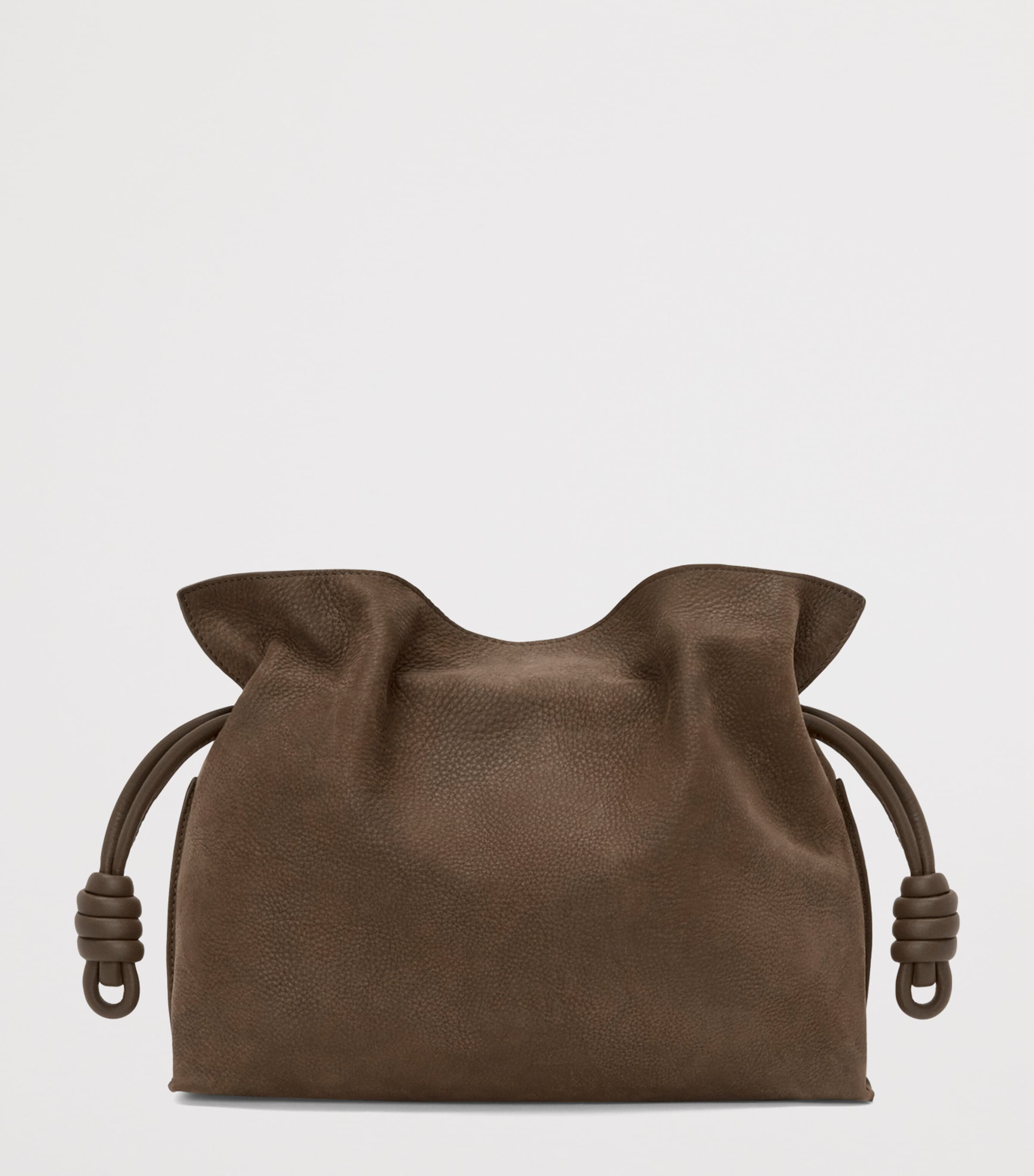 LOEWE medium suede Flamenco clutch bag, UK version