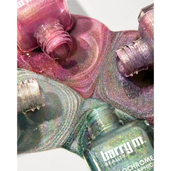 Barry M Holochrome Nail Paint Silver Stardust - British product