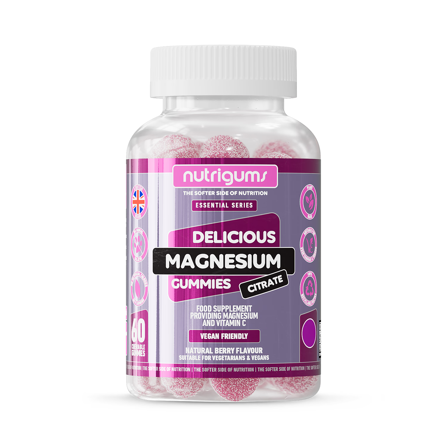 Nutrigums magnesium citrate gummies 60 count - British product
