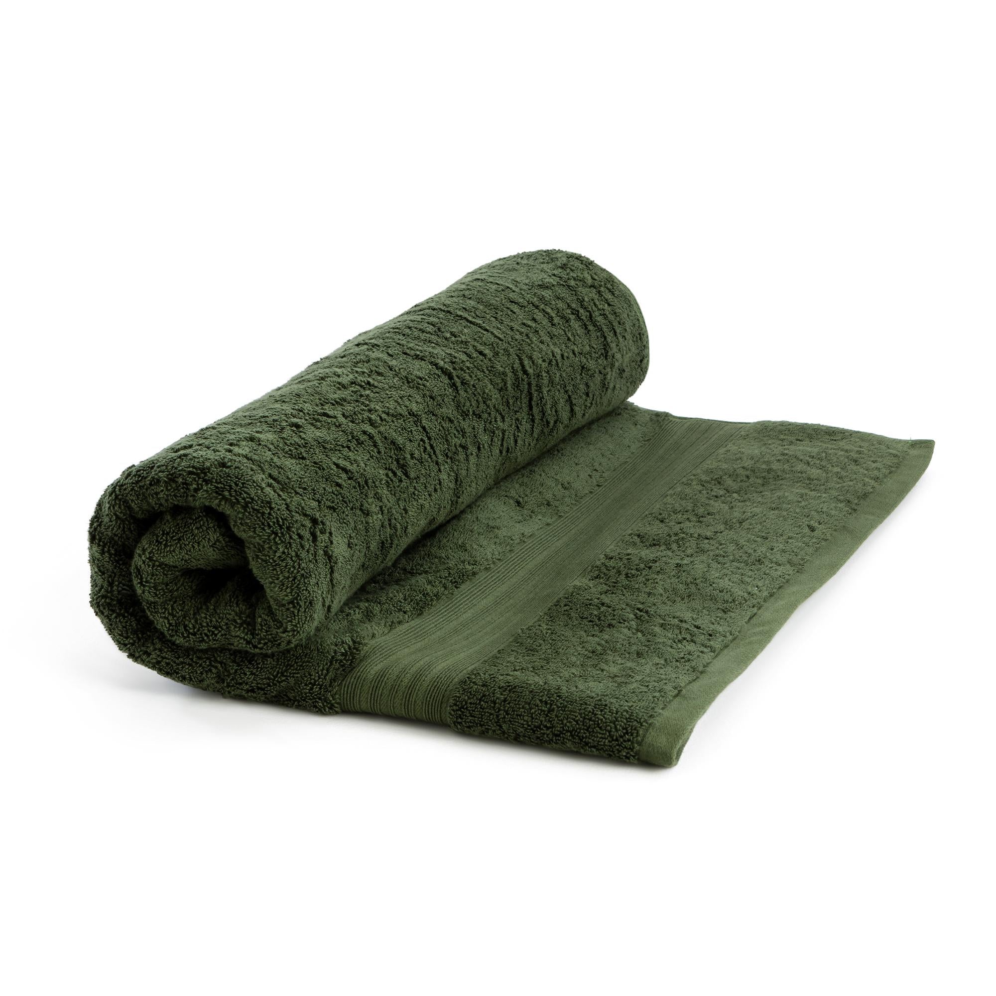 Habitat Egyptian Bath Sheet Forest Green GOODS Sainsburys   