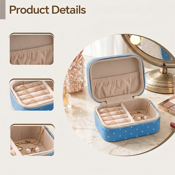 Livingandhome travel jewellery box compact, UK version