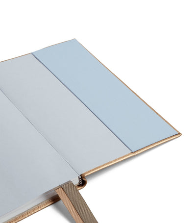Panama Leather Week-to-View Diary with Gilt-Edged Paper, 16.5cm x 11cm