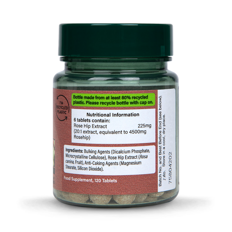 Holland & Barrett Rose Hip tablets 120 count, UK version