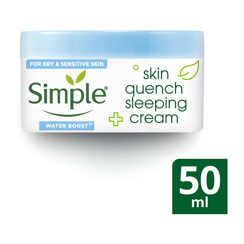 Simple Water Boost Moisturiser Skin Quench Sleeping Cream 50ml