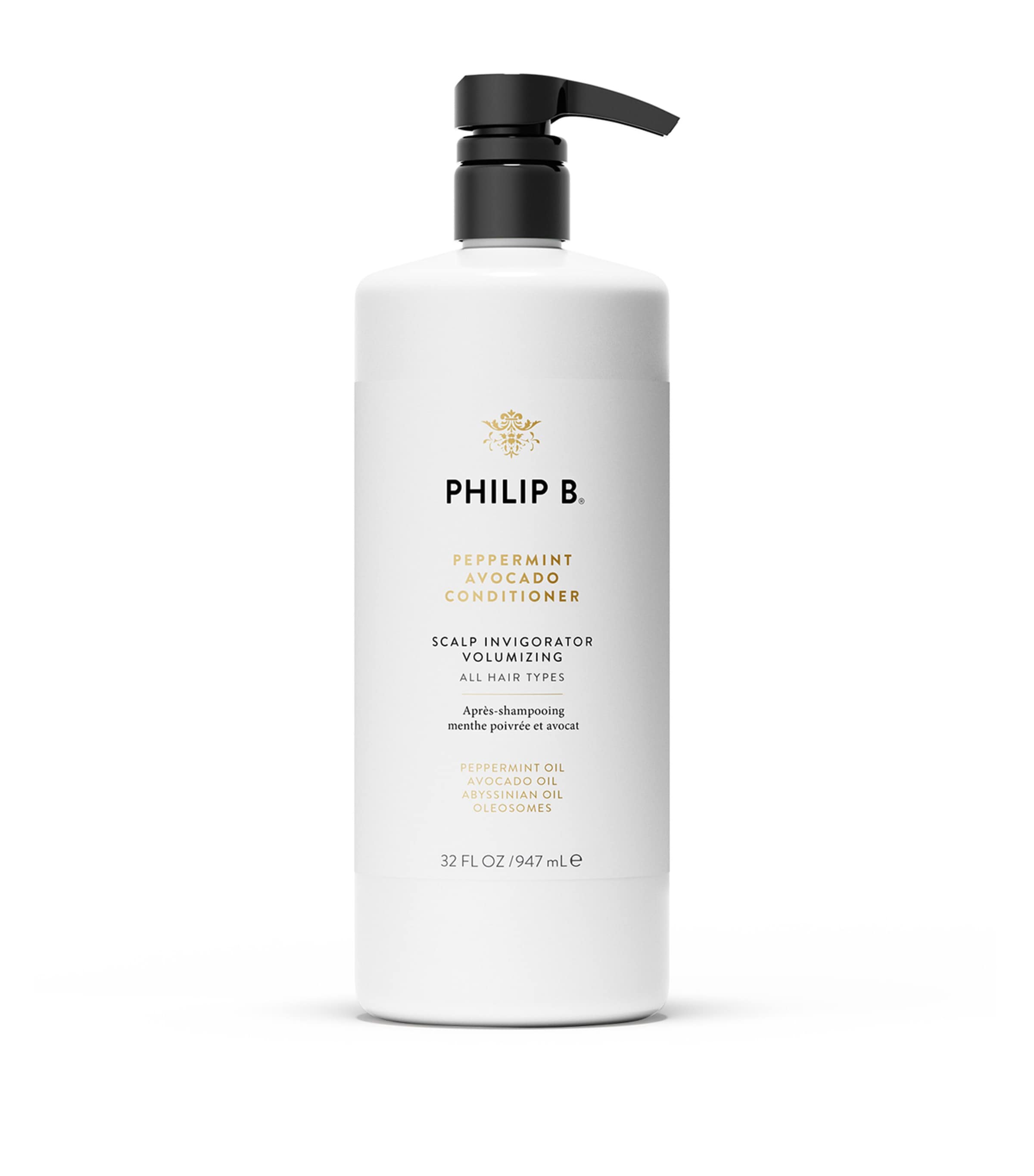 Philip B peppermint avocado conditioner 947ml, imported from the UK