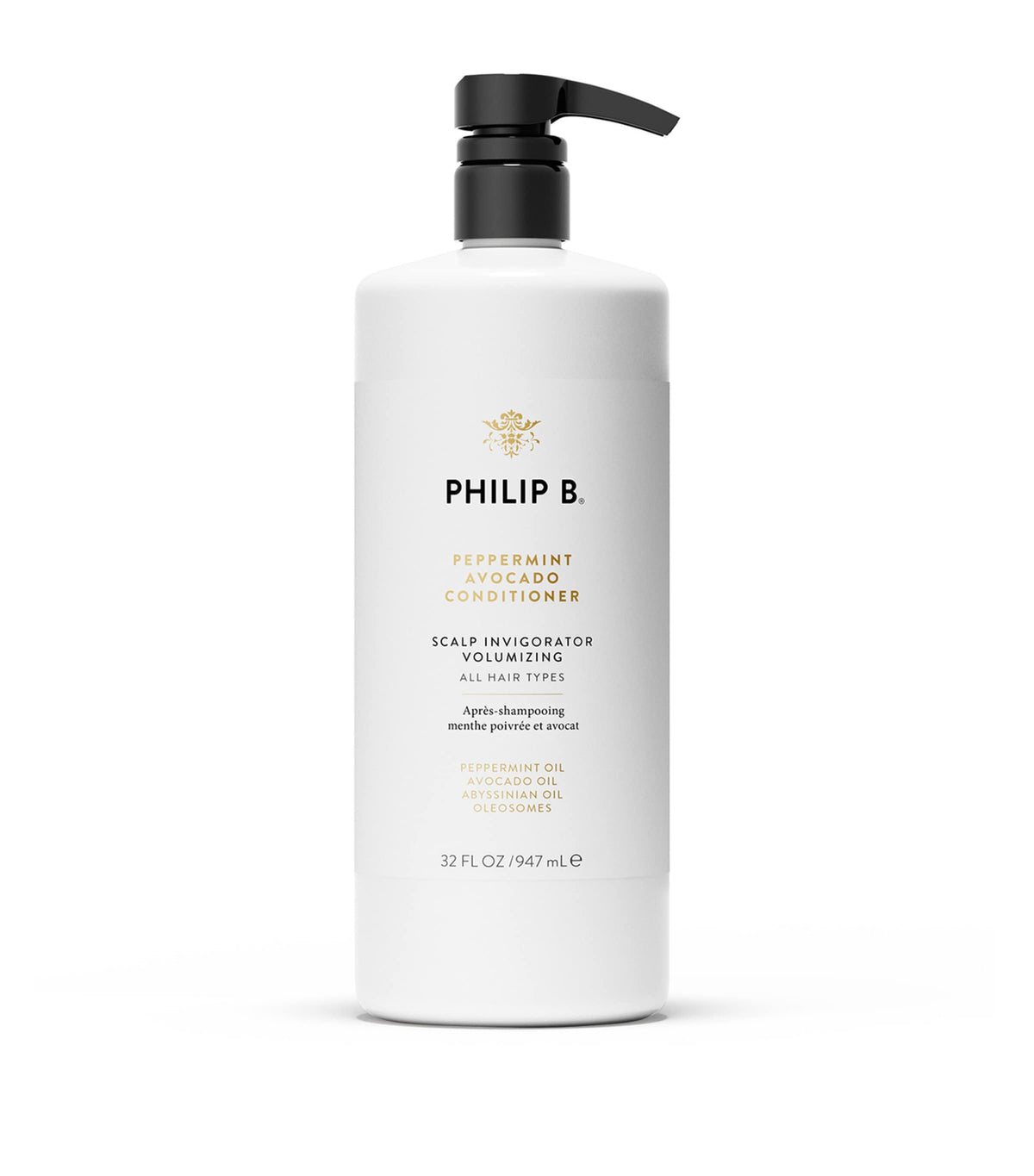 Philip B peppermint avocado conditioner 947ml, imported from the UK