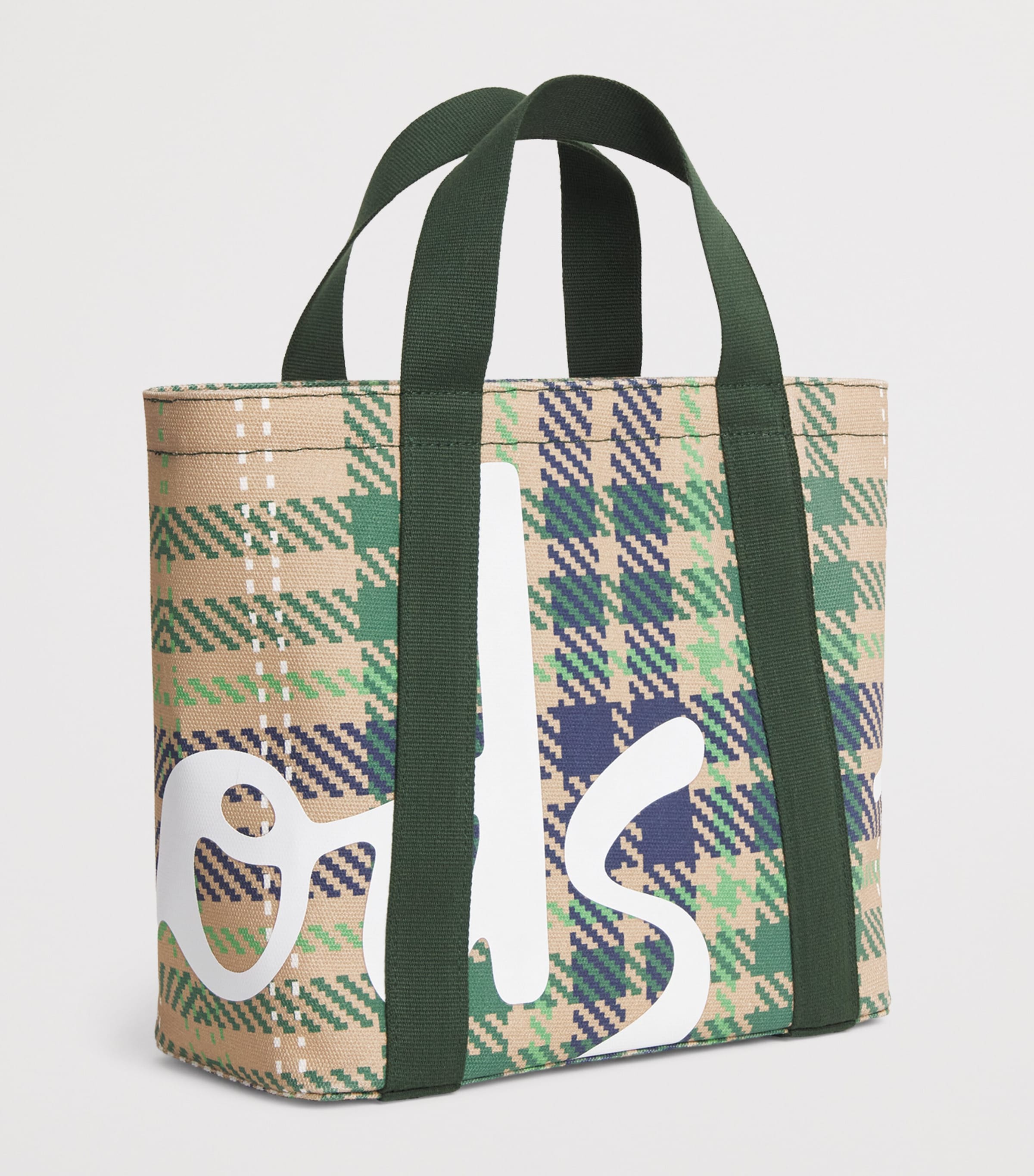 Harrods mini tartan check tote bag (British brand)