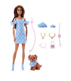Barbie Twinning Looks Tupfen-Puppe mit Haustierhund 32cm - Britisches Produkt