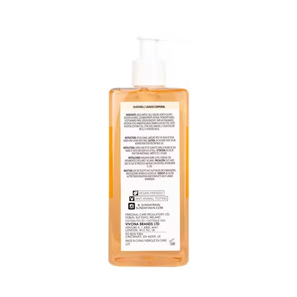 Sunday Rain Body Wash Mango & Coconut (British brand)