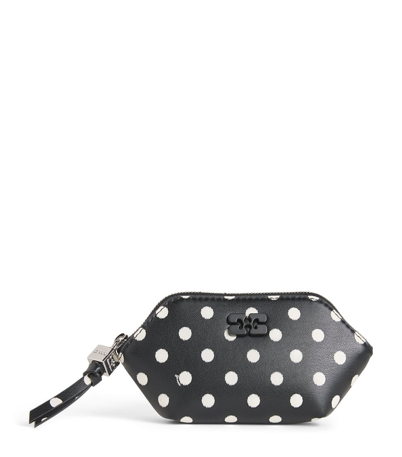 GANNI recycled leather Bou coin purse - British product
