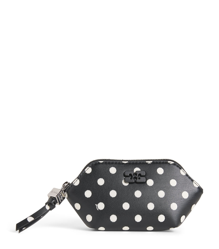 GANNI recycled leather Bou coin purse - British product