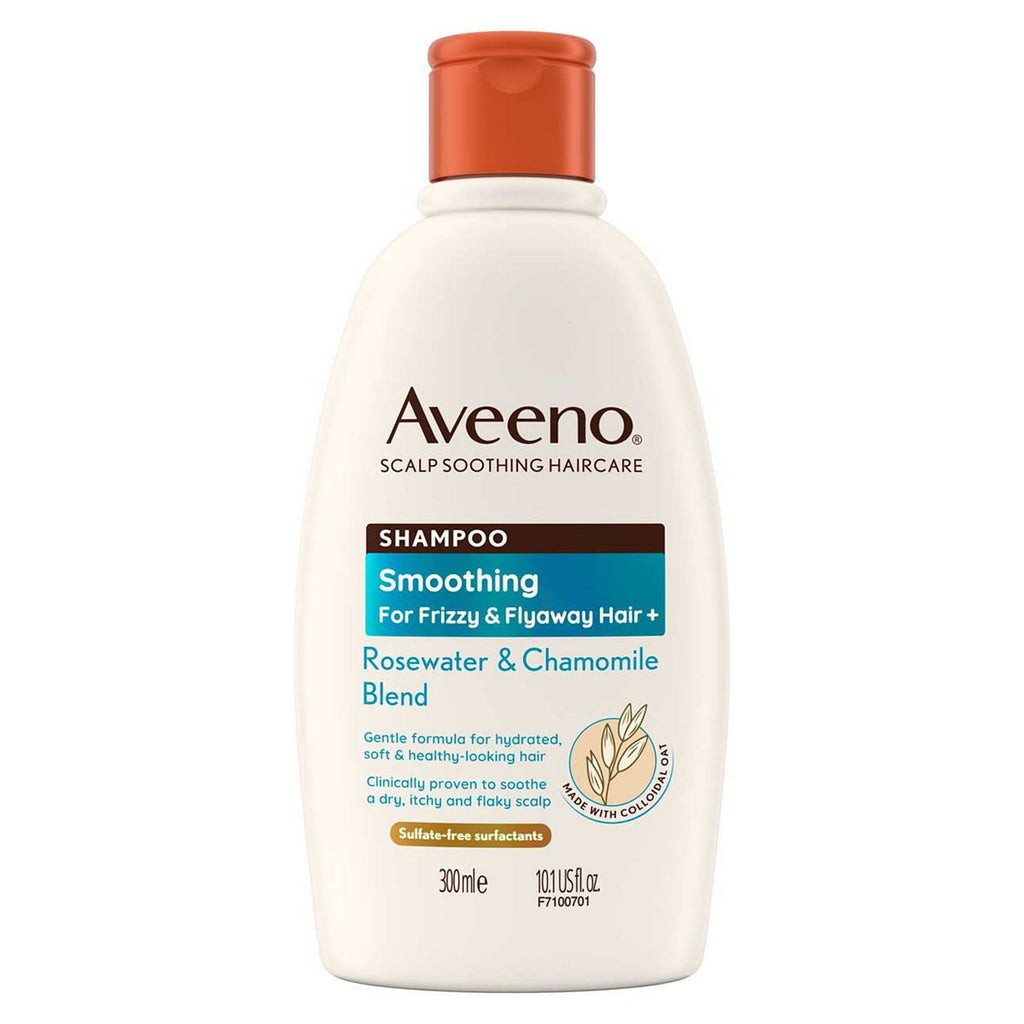 Aveeno Haircare Smoothing+ Rose Water & Chamomile Blend Shampoo 300ml