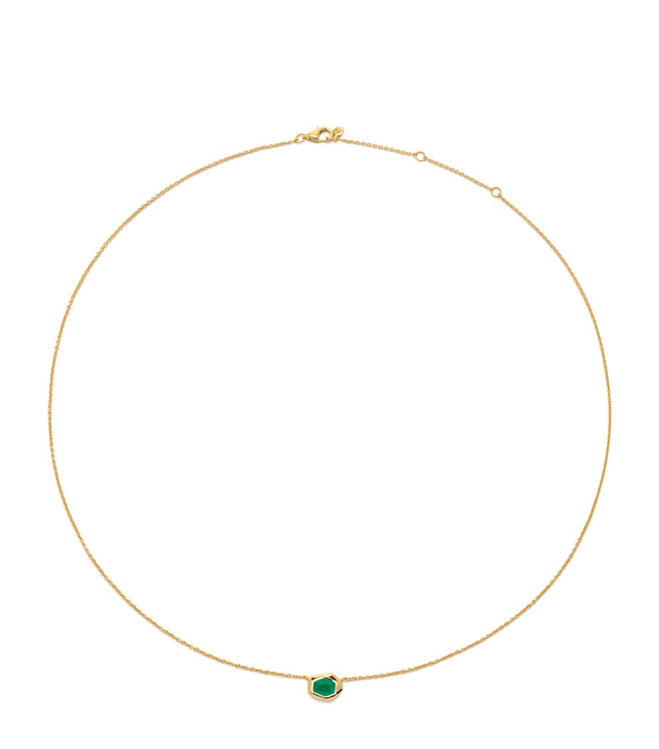 Monica Vinader gold vermeil onyx necklace - British product