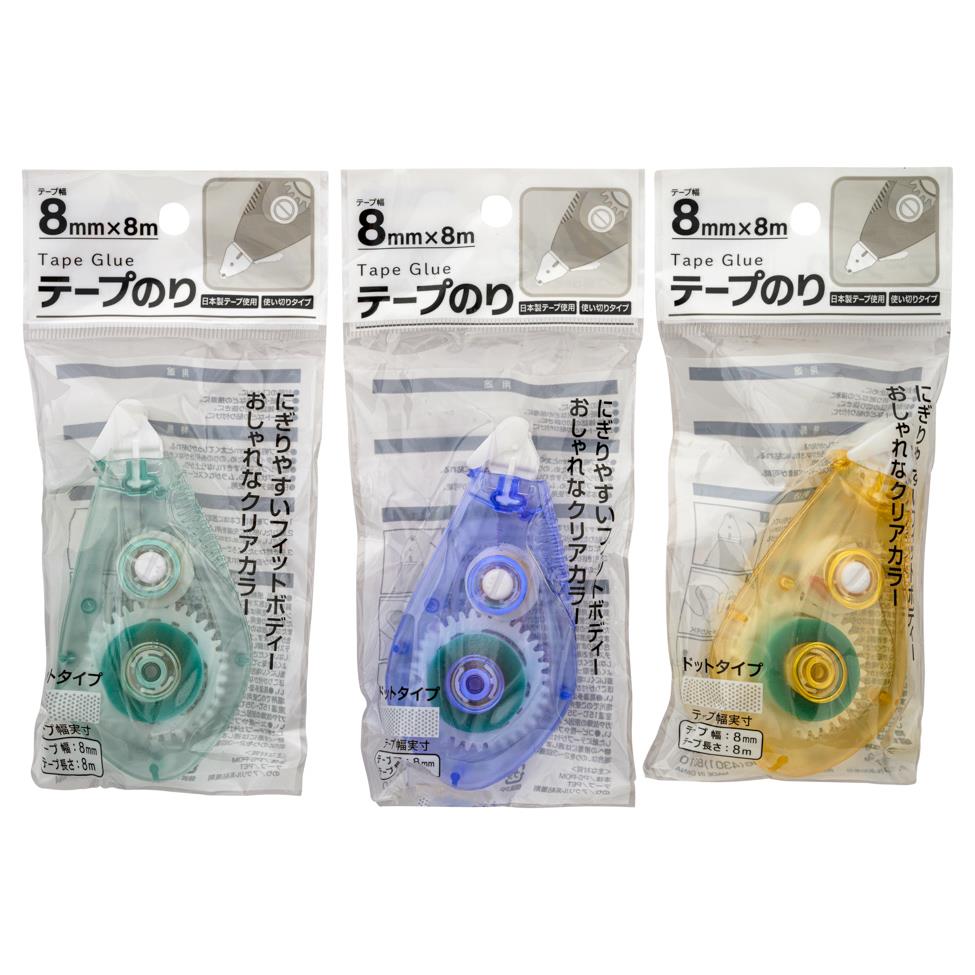 Tape glue roller 8mm x 8mm random colour, UK version
